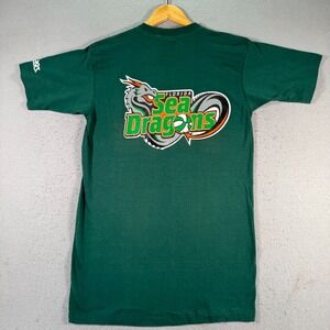 Vintage Florida Sea Dragons T-Shirt‎ Adult Medium Green Asics Single Stitch USA